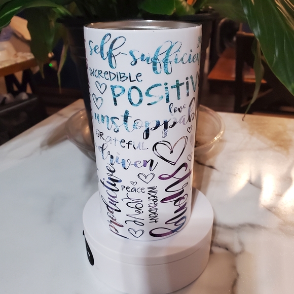 Love Yourself Motivational 4 in 1 Can Cooler 14oz Tumbler 🎉sale - Picture 15 of 16